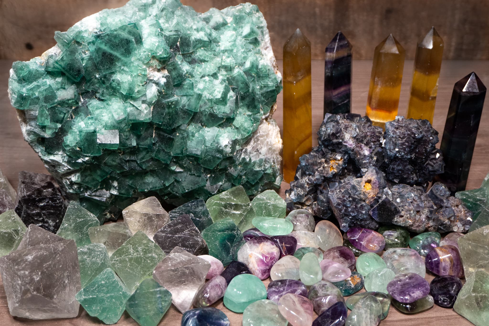Fluorite — Crystals illustration