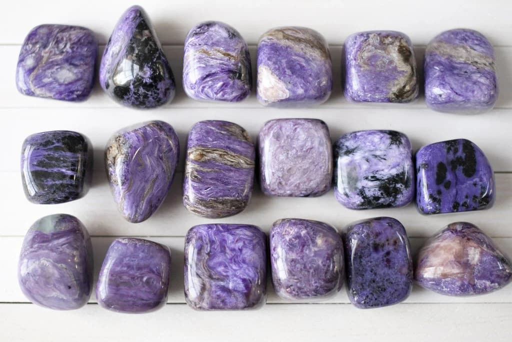 Charoite — Crystals illustration