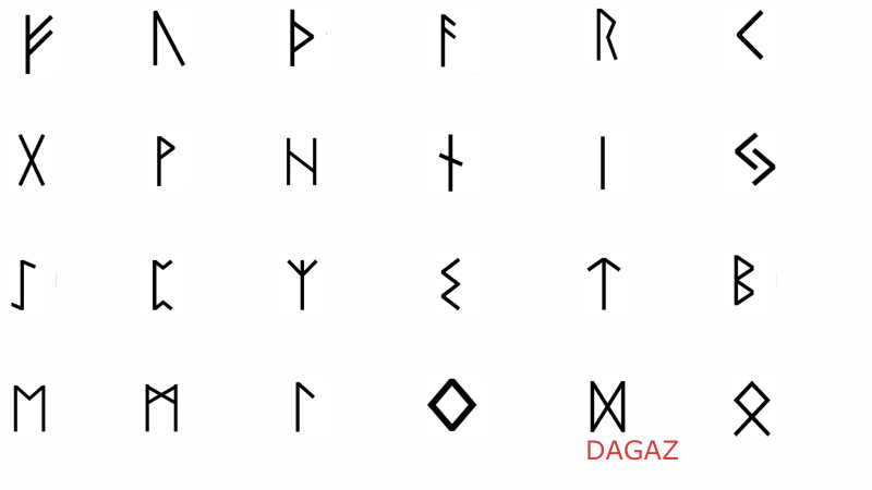 Dagaz (ᛞ) — Runes illustration