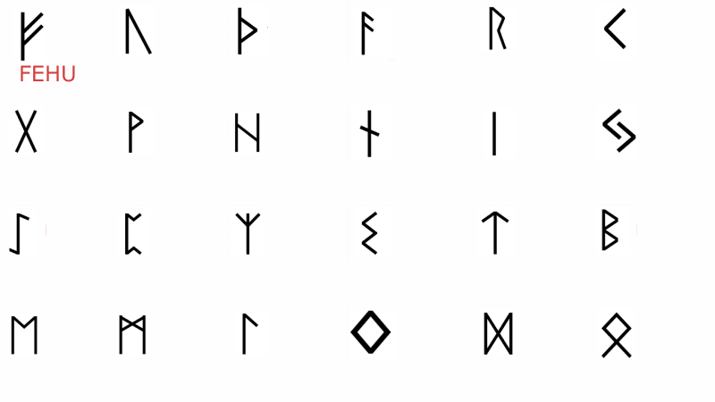 Fehu (ᚠ) — Runes illustration
