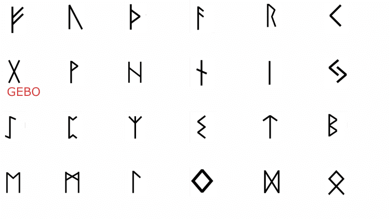 Gebo (ᚷ) — Runes illustration