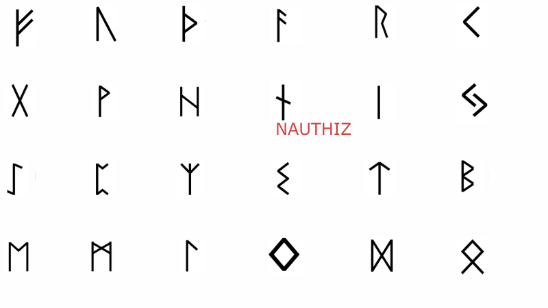Nauthiz (ᚾ) — Runes illustration